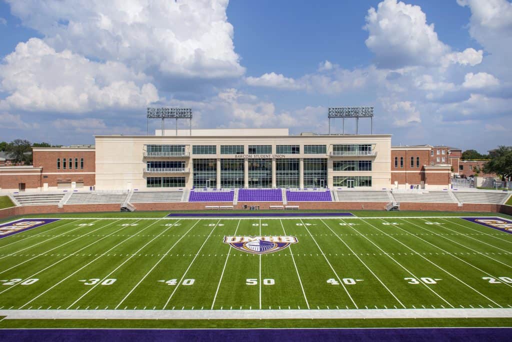 Crusader Stadium and Bawcom Student Union, University of Mary Hardin-Baylor